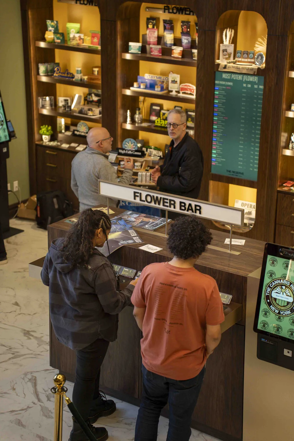 The Flower Bar, The Reserve dispensary in New Rochelle